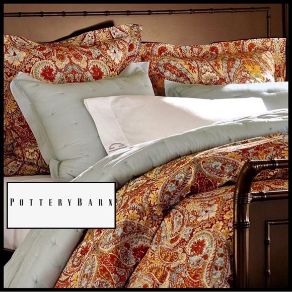 Pottery Barn Bedding Pottery Barn Bella Paisley Euro Square